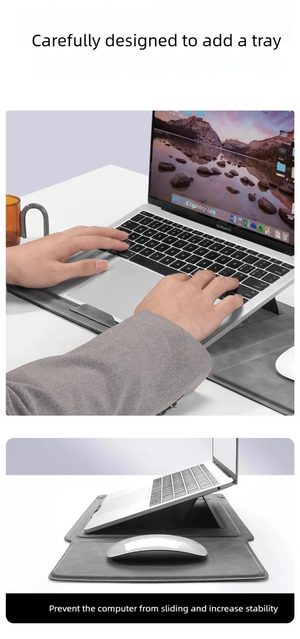 TAIKESEN Multifunctional Lightweight Magnetic Laptop and Tablet Sleeve with Stand