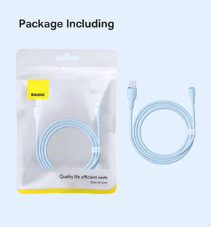 BASEUS Pudding Series 2.4A USB-A to Lightning Fast Charging Cable