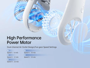 JISULIFE Life3 Rechargeable Portable Neck Fan
