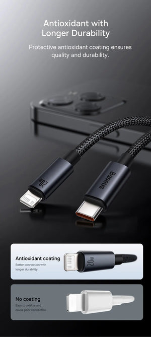 BASEUS Minimalist Series 20W USB-C to Lightning Fast Charging Cable