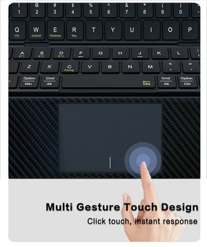 JOMAA Tri-Folding Rechargeable Bluetooth Wireless Keyboard with Touchpad