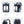 Black and blue travel backpack color-angle views, showing front and back panels.