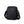 Black compact messenger bag with front zip panel and adjustable shoulder strap