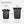 Expandable roll-top backpack in black, expands from 20L to 25L capacity