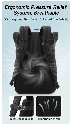 TIGERNU B91025 Expandable Large Capacity Waterproof Travel Backpack