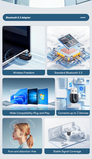 ESSAGER BT13 Bluetooth Adapter and USB Dongle