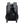 Back view of black backpack with padded shoulder straps and ventilated mesh panel