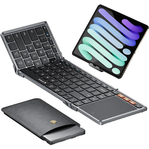 PROTOARC XK01 Foldable Rechargeable Wireless Keyboard with Touchpad