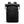 Black expandable roll-top waterproof travel backpack with front zip pocket and straps