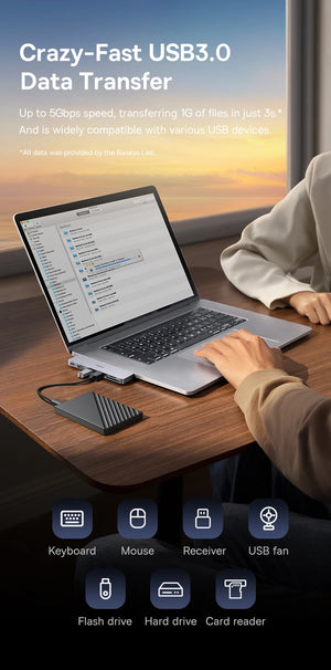 BASEUS UltraJoy Series 6in1 USB Hub for MacBook Series
