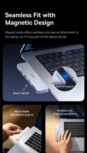 BASEUS UltraJoy Series 6in1 USB Hub for MacBook Series