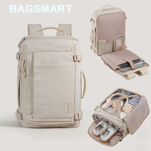 BAGSMART Expandable Waterproof Large Capacity Travel Backpack