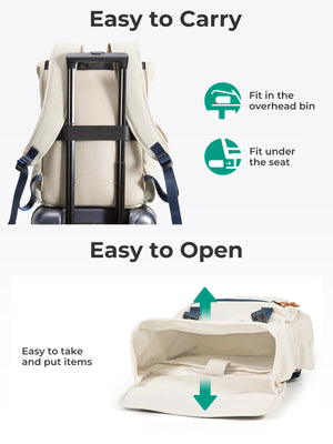 BAGSMART Expandable Large Capacity Travel Backpack