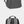 Grey compact backpack with adjustable shoulder straps and padded rear back panel