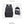 Black backpack with multiple pockets and compartments on a white background, featuring the brand 'Arctic Hunter'.