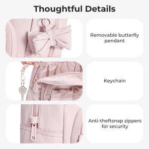 BAGSMART Lightweight Waterproof Compact Backpack