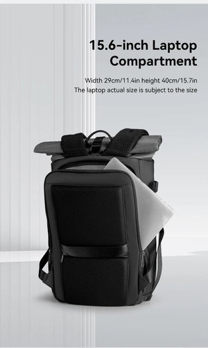 MARK RYDEN MR2913 Expandable Roll Top Waterproof Travel Backpack