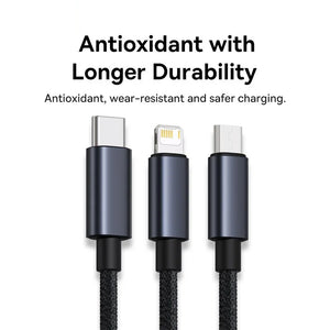 BASEUS Minimalist Series 3in1 Fast Charging Data Cable