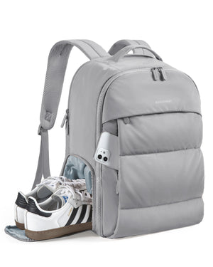 BAGSMART Large Capacity Waterproof Travel Backpack with Shoe Compartment