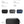 Black waterproof tech storage bag, zippered top, compact minimalist hand bag