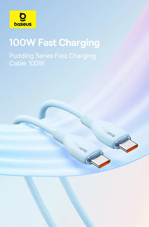 BASEUS Pudding Series 100W USB-C to USB-C Fast Charging Cable