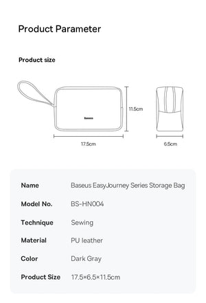BASEUS EasyJourney HN004 Waterproof Tech Storage Bag and Travel Organiser