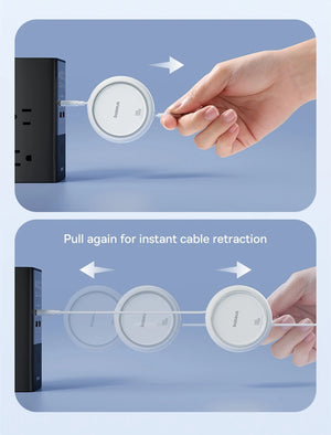 BASEUS Free2Draw 100W Retractable USB-C to USB-C Fast Charging Cable