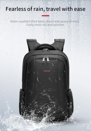 TIGERNU B3143 Large Capacity Waterproof Travel Backpack with USB Charging Port