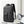 Black slim backpack with front pocket, side zipper, and adjustable shoulder straps