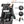 Black roll-top backpack with luggage strap, ventilated back panel, chest strap buckle, card pocket
