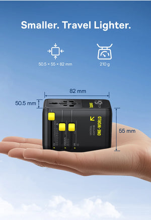 BASEUS PicoGo AG11 45W Universal Travel Adapter with Retractable Cable
