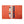 Orange leather passport wallet opened, card slots and passport compartment with embossed icons