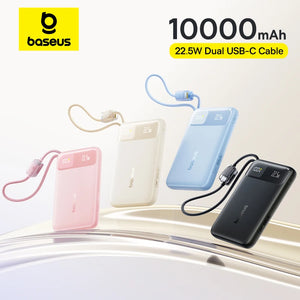 BASEUS EnerFill FC11 Digital Display Power Bank with Built-In Cable