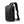 Black compact crossbody bag with front zip pocket, top carry handle, adjustable strap