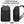 Black multi-pocket business backpack with top handle and side carry strap