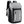 Grey and black waterproof travel backpack with front zip pocket and side strap