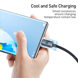 BASEUS Crystal Shine Series 100W USB-C to USB-A Fast Charging Cable