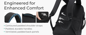 BAGSMART Large Capacity Waterproof Travel Backpack with USB Cable Access