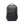 Black compact laptop backpack with curved top handle and front zip pocket