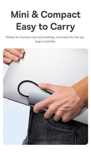 BASEUS UltraJoy Series 4in1 USB-A Multiport Adapter and USB Hub