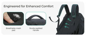 BAGSMART Large Capacity Waterproof Wheeled Travel Backpack