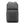 Grey travel backpack with front zipper pocket, padded back panel, dual shoulder straps