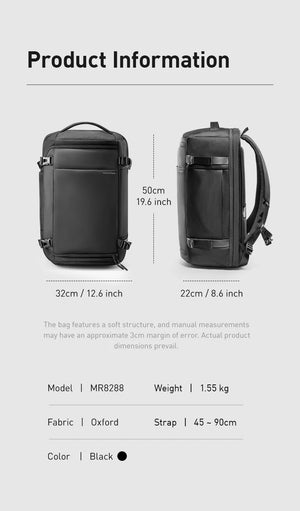 MARK RYDEN MR8288 Large Capacity Waterproof Travel Backpack