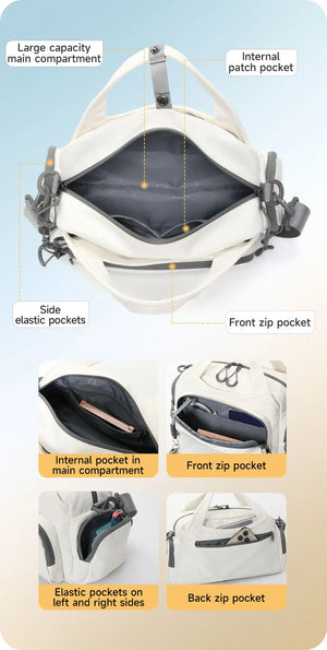 TIGERNU S81195 Large Capacity Waterproof Tote and Crossbody Bag