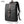 Black commuter backpack with top flap, front pocket panel, and crossbody shoulder strap