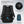 Black waterproof travel backpack with breathable mesh back panel and adjustable chest strap