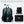 Black travel backpack with padded back, breathable straps, luggage sleeve, and hidden pocket