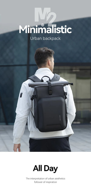 MARK RYDEN MR2913 Expandable Roll Top Waterproof Travel Backpack
