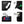 Black waterproof business backpack detail view: front pocket, RFID slot, elastic pocket, stealth pocket.