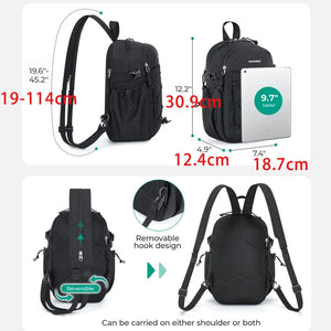 BAGSMART 3in1 Lightweight Cross Body and Compact Backpack